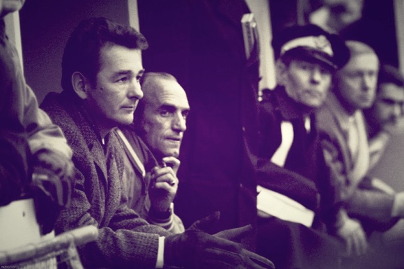 The Clough honeymoon is over as he watches the 4-0 defeat with Glen Wilson.